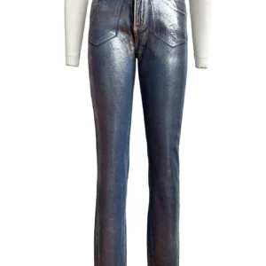 Women Streetwear Button High Waist Penil Denim Pants 2024 INS Summer Fashion Classic Stretch Skinny  Jeans Trousers