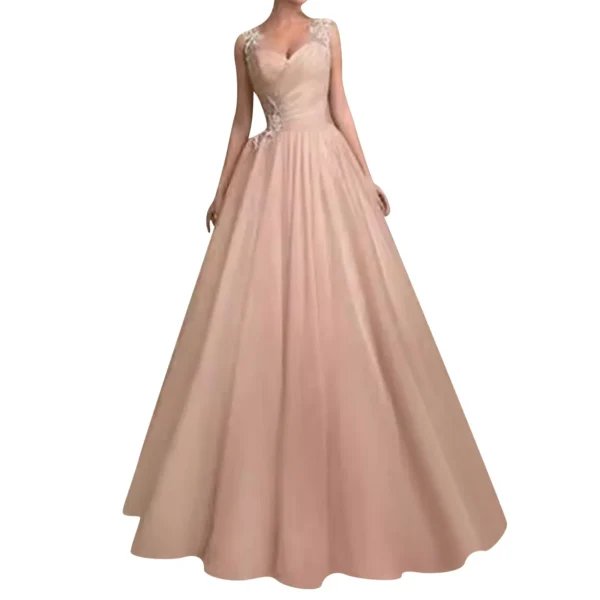 Elegant Dresses For Women  Women'S Elegant Evening For Wedding Lace Chiffon High Low Dress Woman Clothing - Image 3